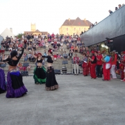 La fanfare Prise de bec à la fête de la musique de Montauban-de-Bretagne, juin 2014