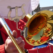 Fanfare Prise de bec à Hoedic, juin 2013 - Photographie Rosine Bernez