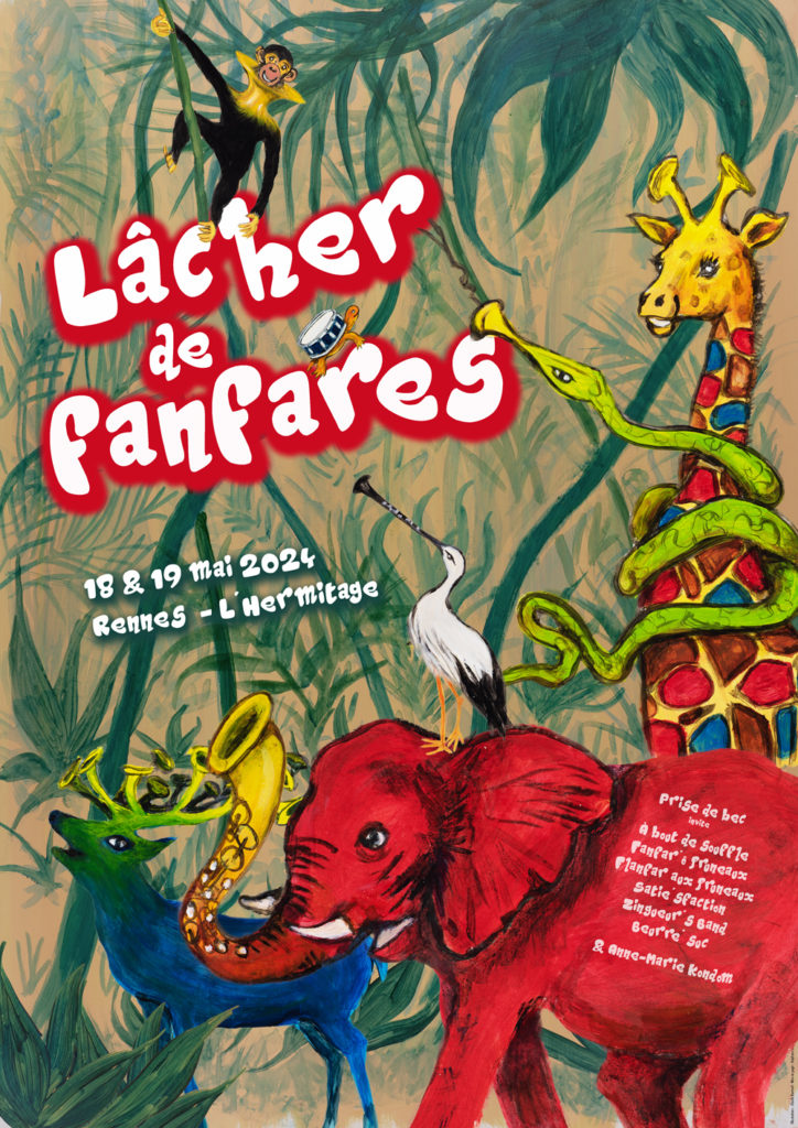 Lâcher de fanfares - 18 et 19 mai 2024 - Rennes et L'Hermitage